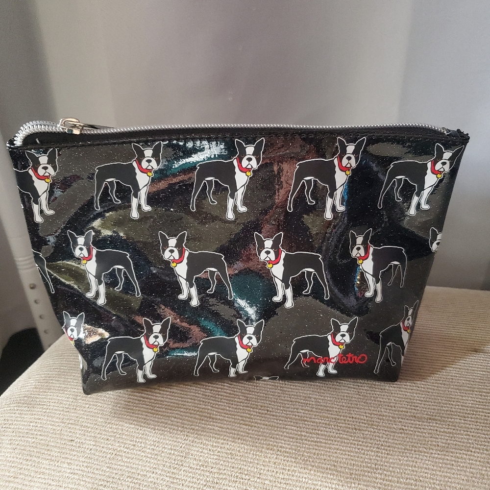 Marc Tetro Boston Terrier zip pouch